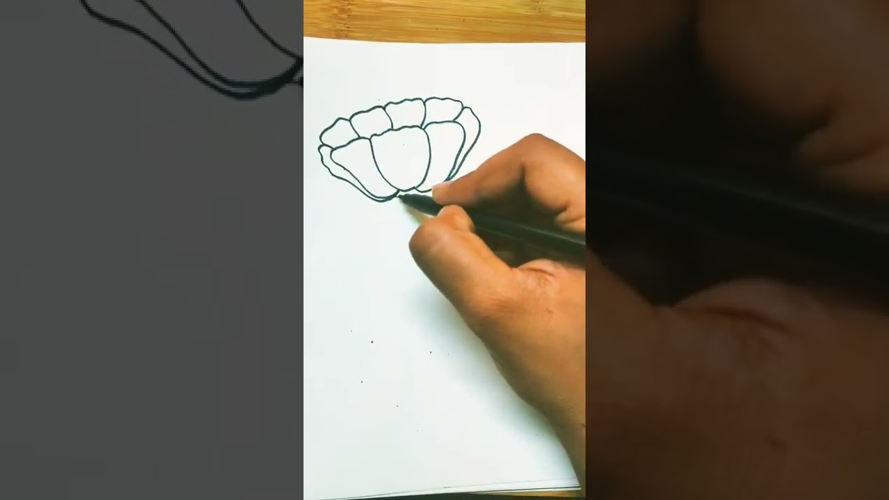 let's learn tulip flower || how to draw tulip 