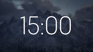 15 Minute Timer Winter Background | Ambience Sound