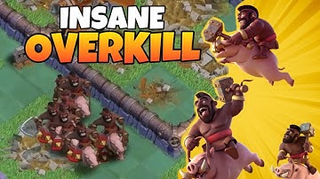Hog Gliders HAMMER Top Players! | Clash of Clans Builder Base 2.0