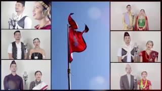 Video thumbnail of "Sayaun thunga l A capella l Choir l National anthem of Nepal l Bibash Paudel & Deepa Ghimire"