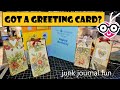 Got a greeting card  easy fun ideas to mass make for junk journals the paper outpost