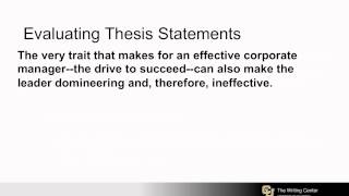 Arguments & Thesis Statements Workshop Part 3