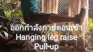 ออกกำลังกายตอนเช้า HANGING LEG RAISE กับ PULL-UP