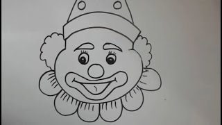 joker drawing face clown draw simple learn class drawings paintingvalley deepak