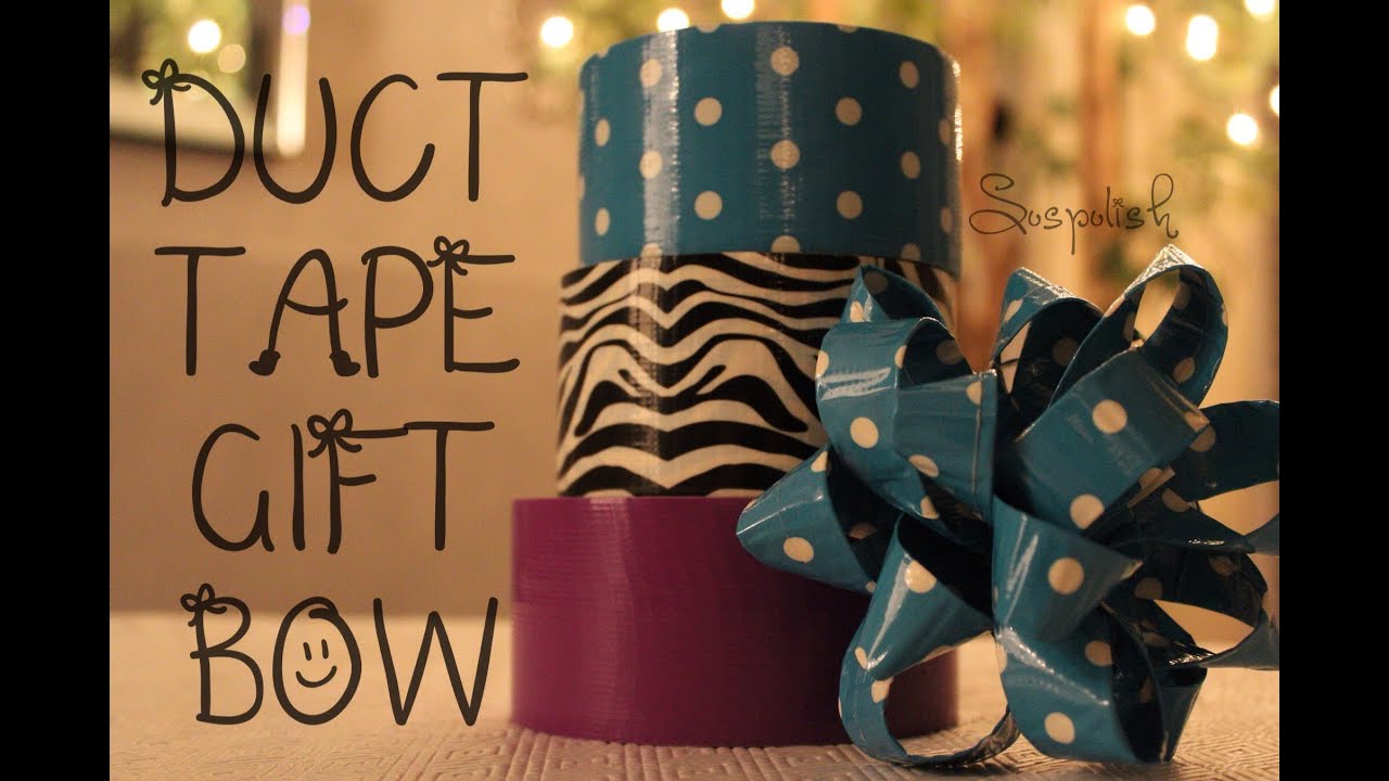 DIY Holiday Duct Tape Gift Bow YouTube