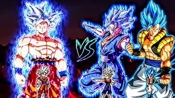 Goku DBS V3.5 MUI OP Buff (New) VS Vegito OP (all form) & Gogeta OP (all form) in Jump Force Mugen