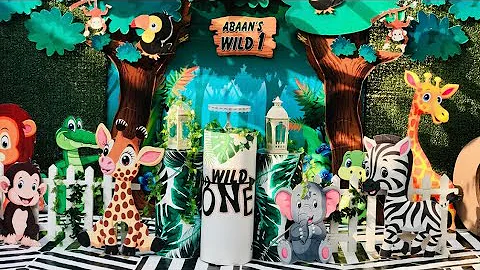 Jungle theme first birthday | Safari Themed Birthday Party Decorations