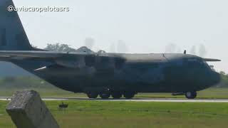 Decolagem da aeronave C-130 Hércules 2472 ,a mesma  estava no Chile combatendo incêndios florestais.