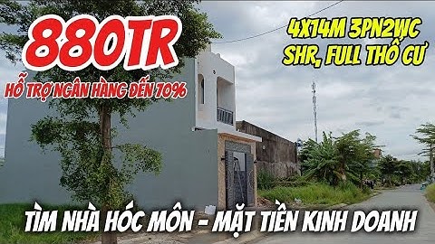 Bán nhà Hóc Môn 4x14m 3 phòng ngủ quá đẹp gần Quốc lộ 22 cách Bến xe An Sương Quận 12 khoảng 20 phút