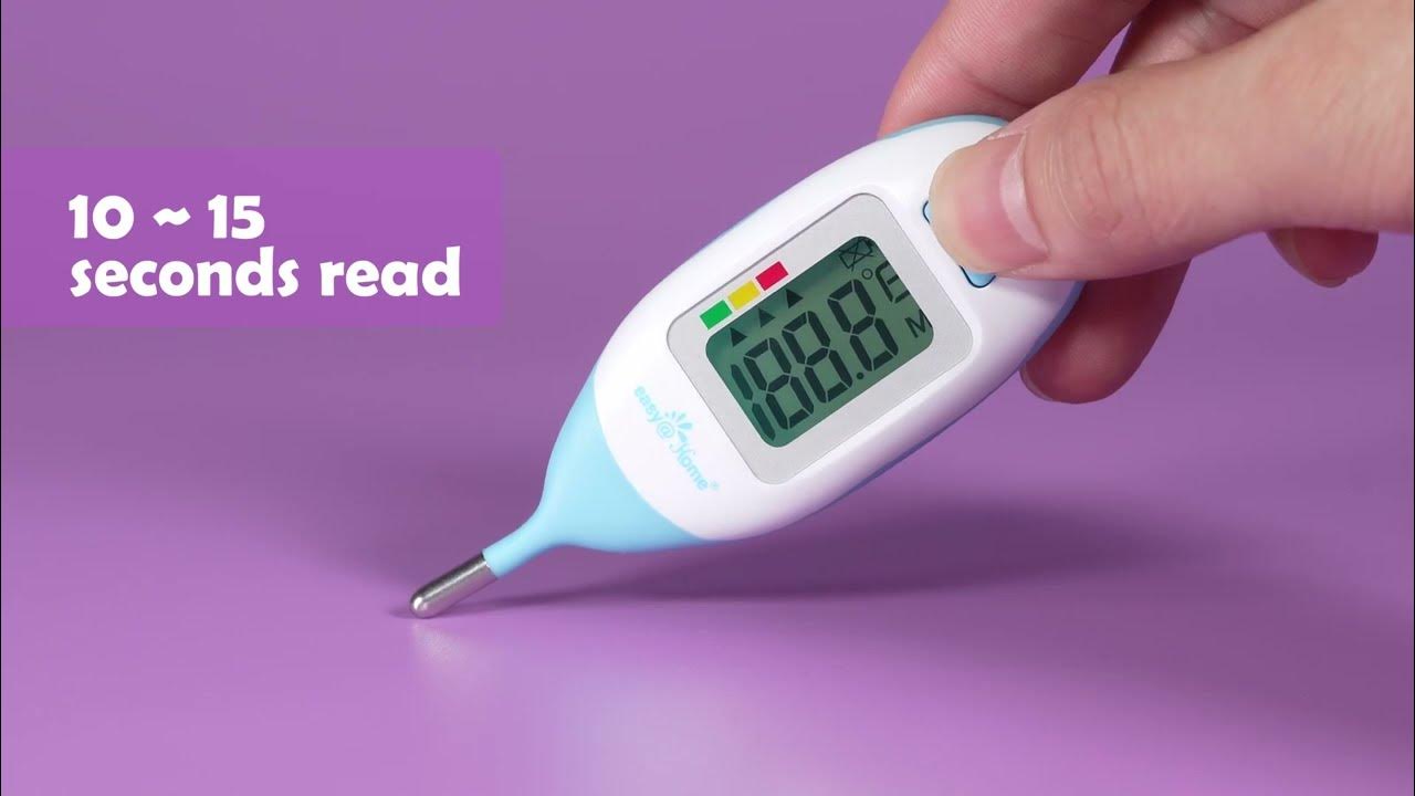 EasyHome Baby Rectal Thermometer with Fever Indicator, Newborn Infant