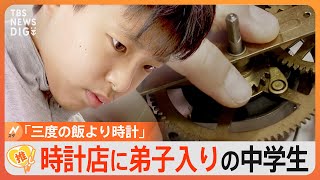 「三度の飯より時計が好き」77歳師匠に弟子入り 時計職人目指す中学１年生【ゲキ推しさん】｜TBS NEWS DIG