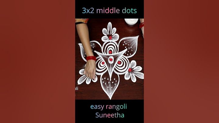 Easy to draw 3 dots Small kolam & muggulu designs by easy rangoli Suneetha