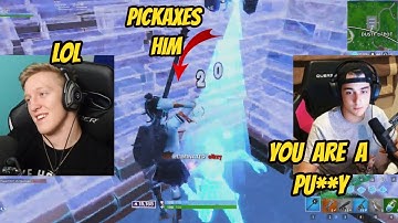 TFUE STREAMSNIPES CLOAK AND PICKAXES HIM FORTNITE