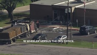 One dead, 13 injured after stolen 18wheeler crashed into Texas DPS office in Brenham, officials say