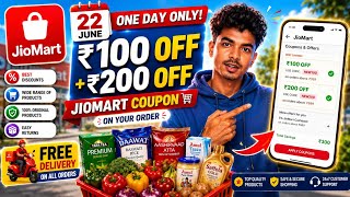 Jiomart ₹100 Off Coupon Code Today 🔥 Jiomart New User Offer 22 June Jiomart Coupon Code 2026