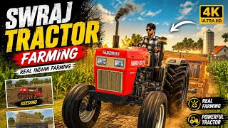 Swraj tractor stunts game play heavy driver gaming life 