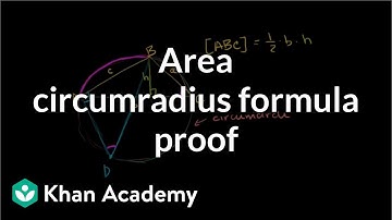 Area circumradius formula proof | AIME | Math for fun and glory | Khan Academy