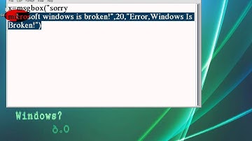 How to Make fake Windows Error