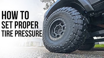How to Set Proper Tire Pressure In Your Truck With the Chalk Line Test