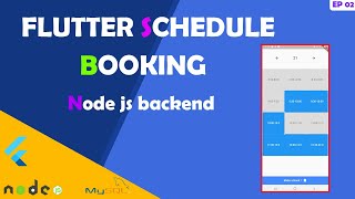 Flutter Schedule Booking - Node Js Backend