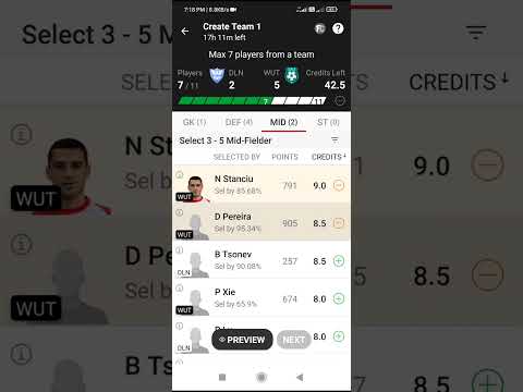 WUT VS DLN Dream 11 Football || Wuhan Three Towns vs Dalian || Chinise Super League || WUT VS DLN Dream 11 Football || Wuhan Three Towns vs Dalian || Chinise Super League || Thumbnail