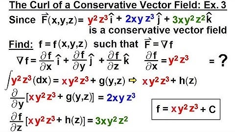 Calculus 3: Divergence and Curl (21 of 32) The Curl of a Conservative Vector Field: Ex. 3