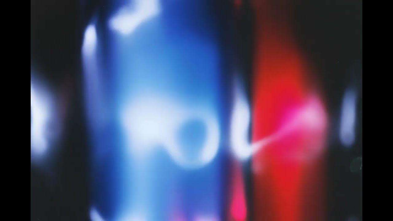 The blurred red and blue gradien film light leaks