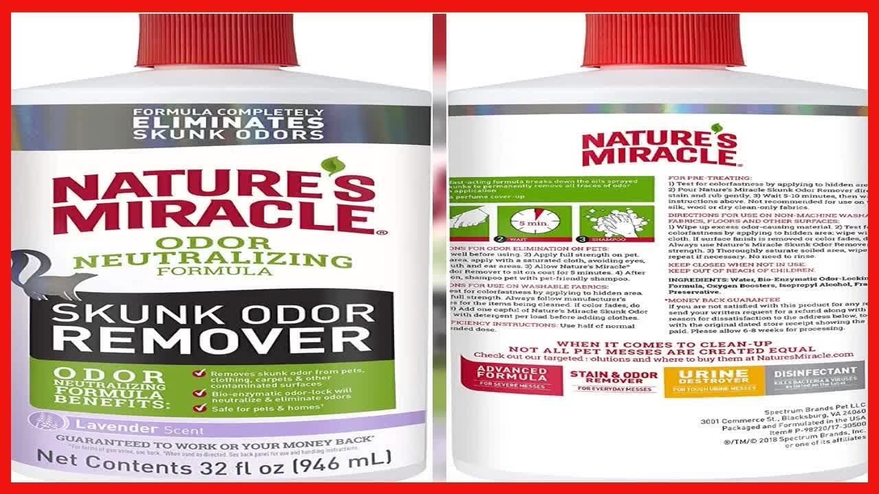 Bon produit Nature's Miracle P98220 Nature's Miracle Skunk Odor Remover Odor Neutralizing