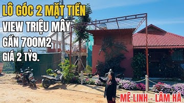 Lô góc 2Mt siêu hiếm tại KND View Triêu Mây 668m2 sẵn thổ cư sát p CamLy Đà Lạt.