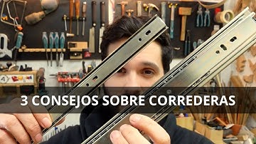 Como elegir una corredera telescópica para tu mueble