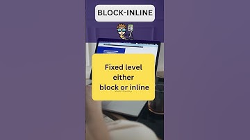 Block and inline elements🔥