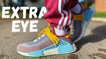 DO WE NEED THESE? ADIDAS PHARRELL HU NMD EXTRA EYE REVIEW & ON FOOT