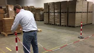 Post Chain Barrier Kit - Light- 6 plastic stanchions incl 25m chain