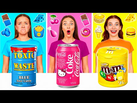 Food of The Same Colors Challenge | Funny Food Situations by GoFun Challenge
