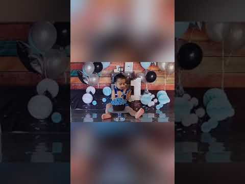 First Birthday Cake Smash| Cutest Baby| Funny Baby Cake Smash Photoshoot #short #shorts #1stbirthday