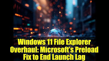 Windows 11 File Explorer Overhaul: Microsoft’s Preload Fix to End Launch Lag