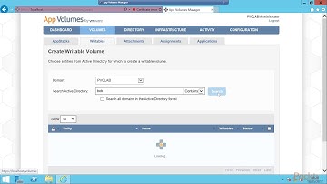 Learning VMware App Volumes : Creating a Writable Volume | packtpub.com