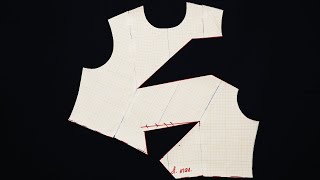 Игра линий и рельефов. Моделирование оригинального лифа. Dress Cutting. Sewing