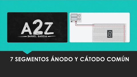 Pasos para visualizar caracteres en un display de ánodo / cátodo común