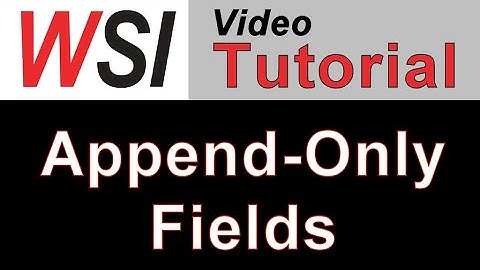 Append Only Data Fields in Access - Convenient or to be avoided?