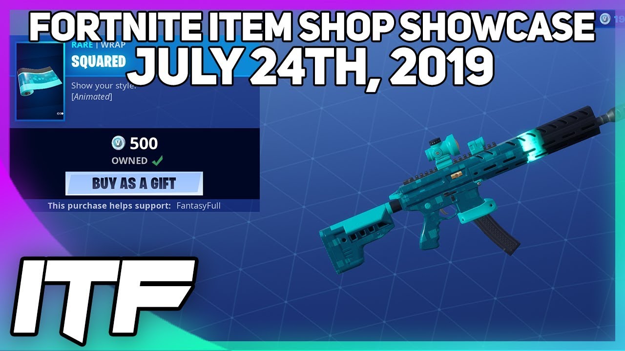 Fortnite Item Shop *NEW* SQUARED WRAP! [July 24th, 2019] (Fortnite Battle Royale)