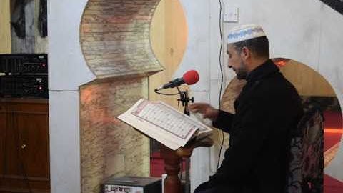 سورة النبأ للقارئ حسن الزبيدي والأذان الأول يرفعه احمد الجبوري  في جامع 17 رمضان