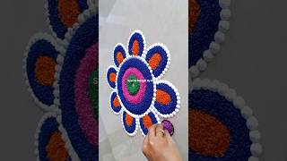 Rice rangoli designs for diwali |how to make rangoli with rice #diwali#rangoli