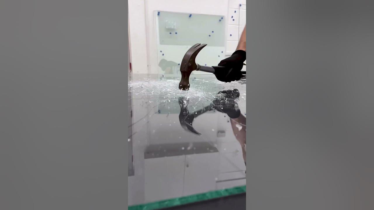 Glass smashing artist, Niall Shukla YouTube