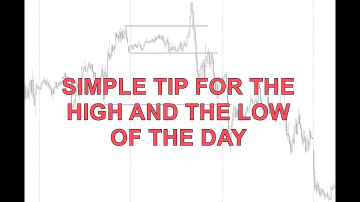 SIMPLE TIP FOR THE HIGH AND THE LOW OF THE DAY | 5...