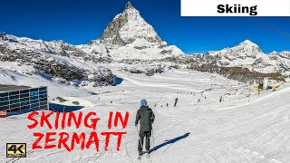 Zermatt Skiing | Klein Matterhorn to Schwarzsee | Skiing in Switzerland