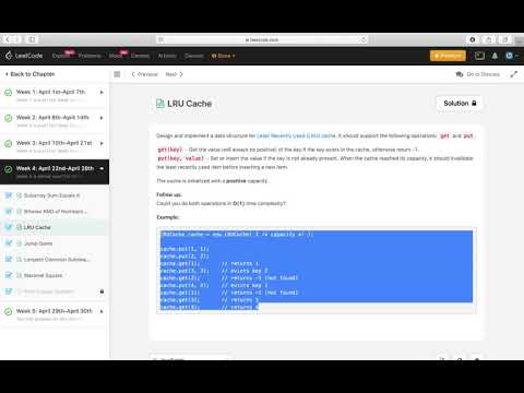 Implementation of LRU