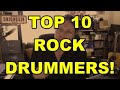 Top 10 Rock Drummers