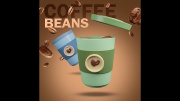 Coffee beans cafe motion #blender #aftereffects #beginners #adobephotoshop #animation
