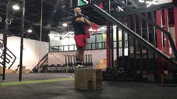 Functional Strength - Double Kettlebell Front Rack Step up & Press - ON AIR